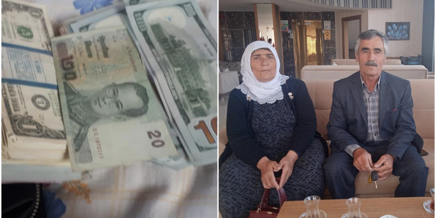 Yolda yürürken yarım milyona yakın para buldu!