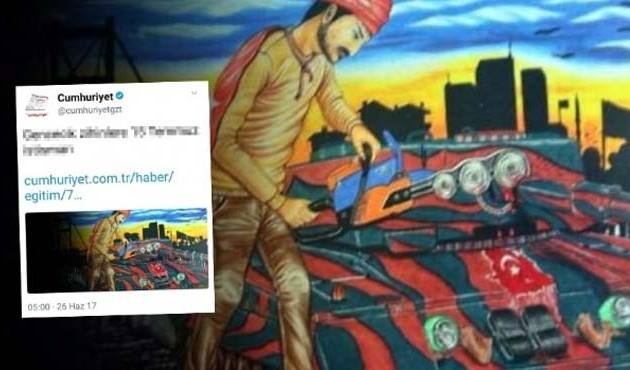Cumhuriyet gazetesinden skandal 15 Temmuz haberi!