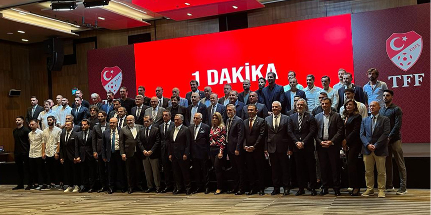 Kulüp başkanları, teknik adamlar ve futbolculardan TFF'ye geçmiş olsun ziyareti