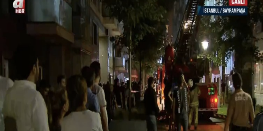 Bayrampaşa Kiptaş konutlarında korkutan yangın! Mahsur kalanlar var