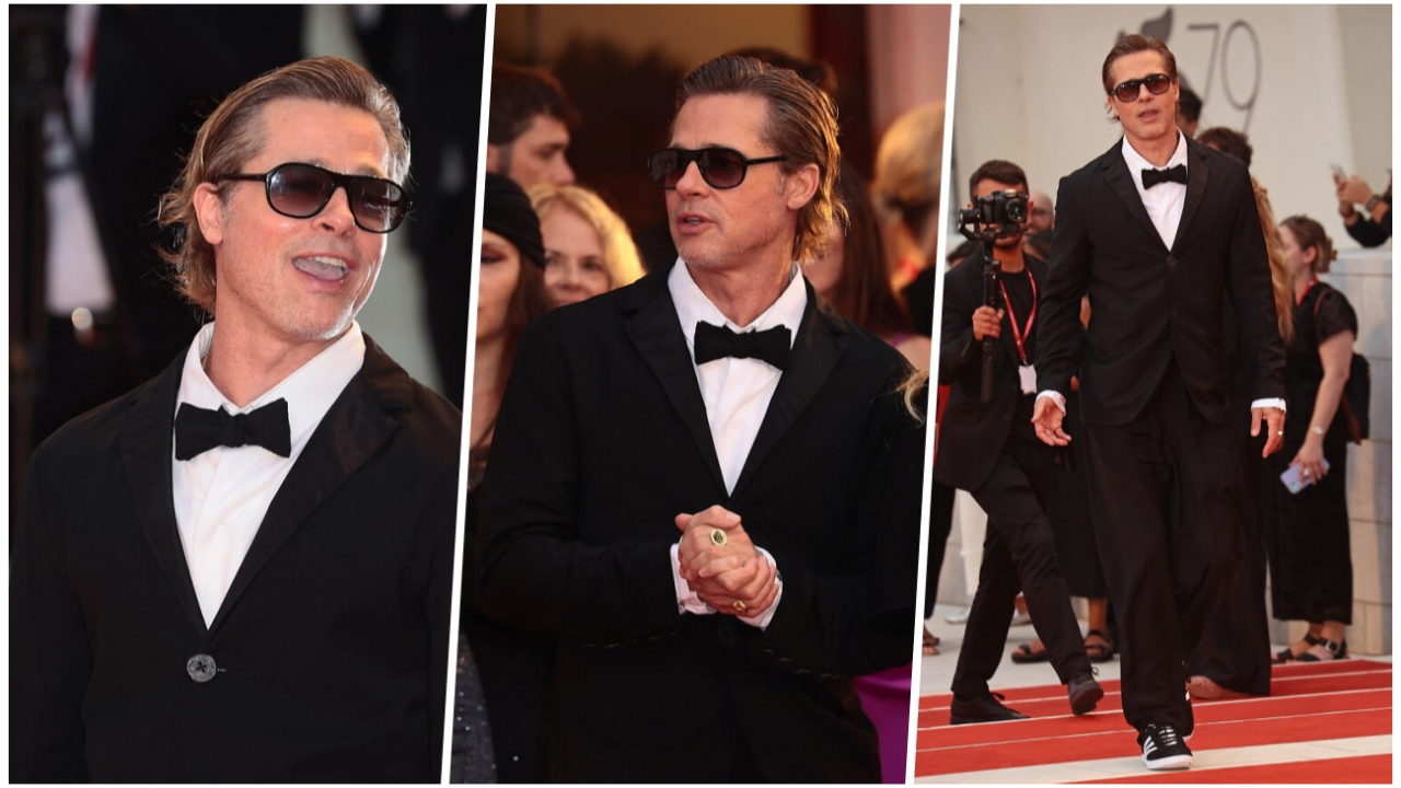 58'lik Brad Pitt yakışıklılığından hiçbir şey kaybetmiyor! Kırmızı halı pozları göz kamaştırdı
