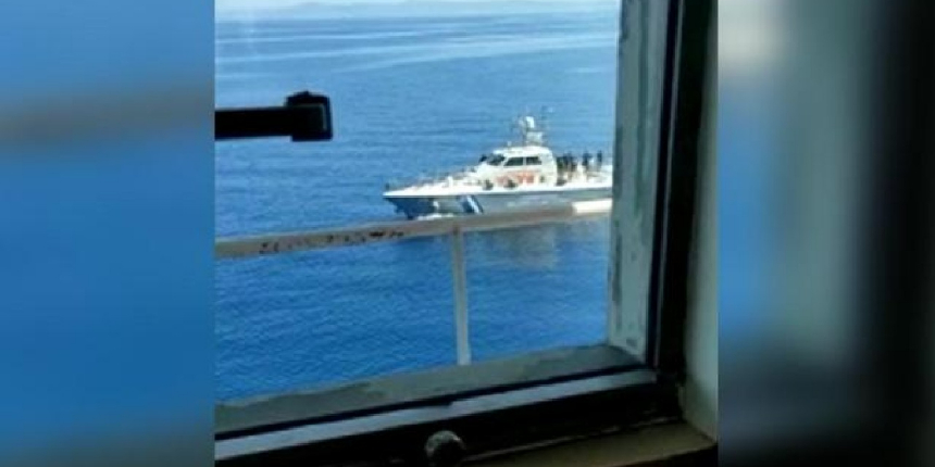 Yunanistan, Bozcaada açıklarında Ro-Ro gemisine taciz ateşi açtı