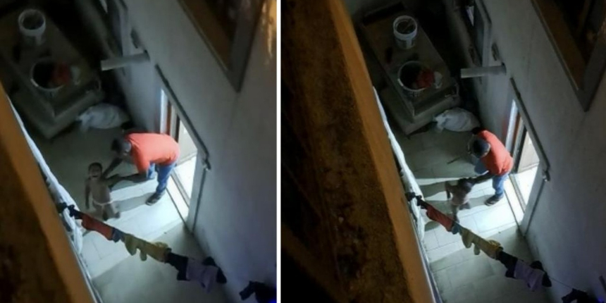 İstanbul’da dehşet anları kamerada: Evi dağıtan çocuklarını sopayla dövdü
