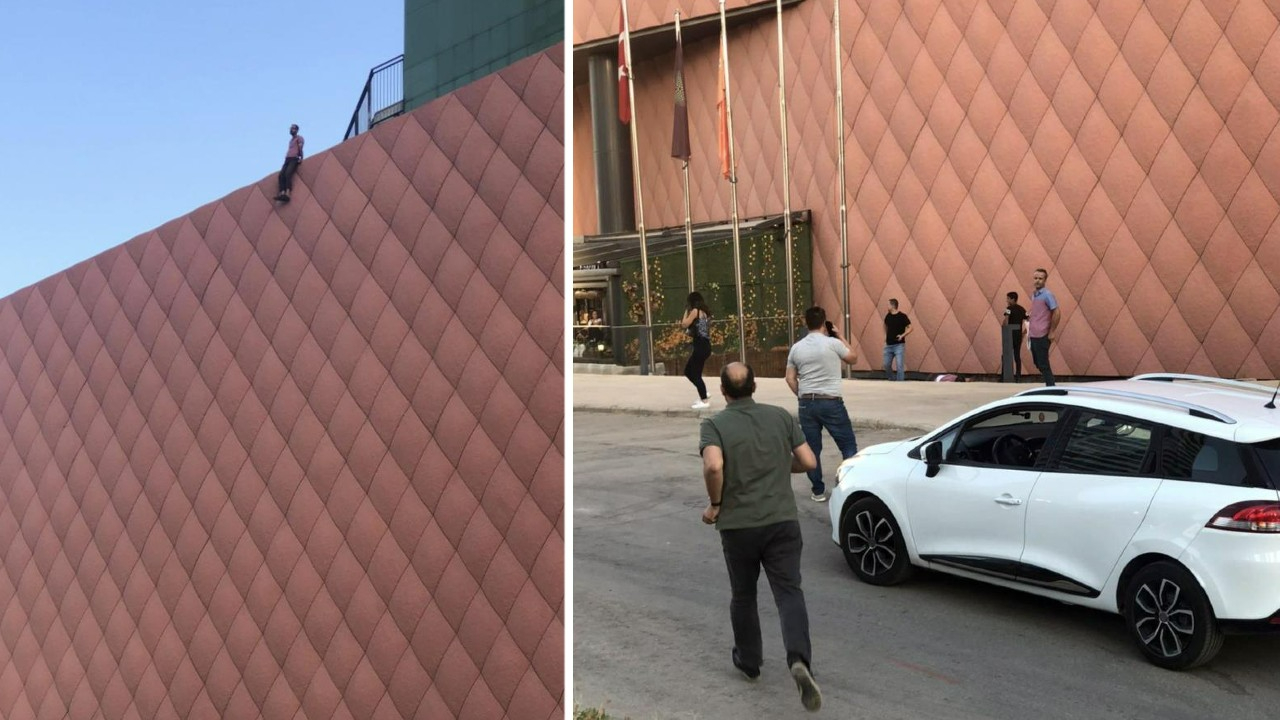 AVM'de intihar! Çatıdan beton zemine atladı