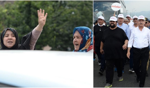 "Adalet" yürüyüşündeki Kılıçdaroğlu'na şok protesto...