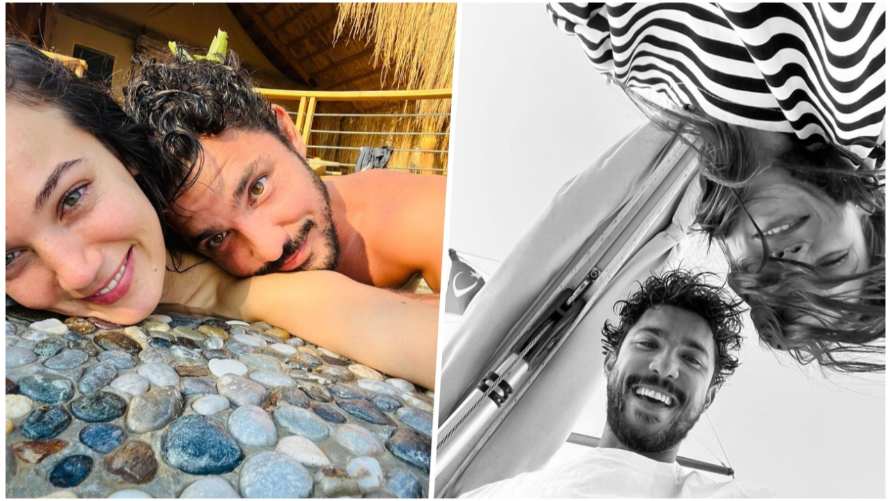 Kaan Yıldırım ile Pınar Deniz'den aşk pozu