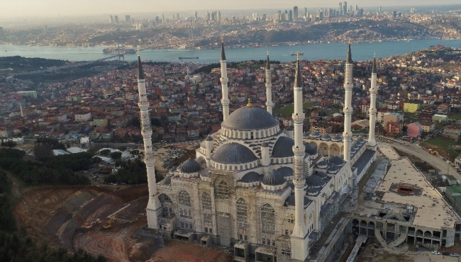 Çamlıca Camii havadan görüntülendi!