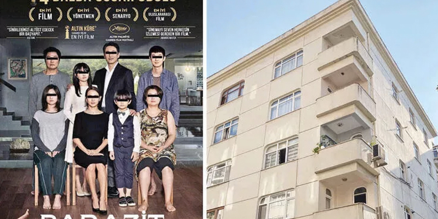 Oscar ödüllü film 'Parazit' İstanbul'da gerçek oldu: Evin üst katından sesler gelince ortaya çıktı