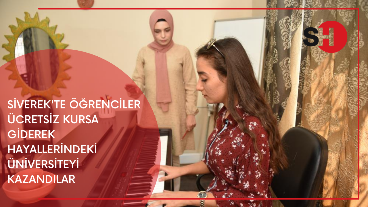 Siverek'te öğrenciler ücretsiz kursa giderek hayallerindeki üniversiteyi kazandılar