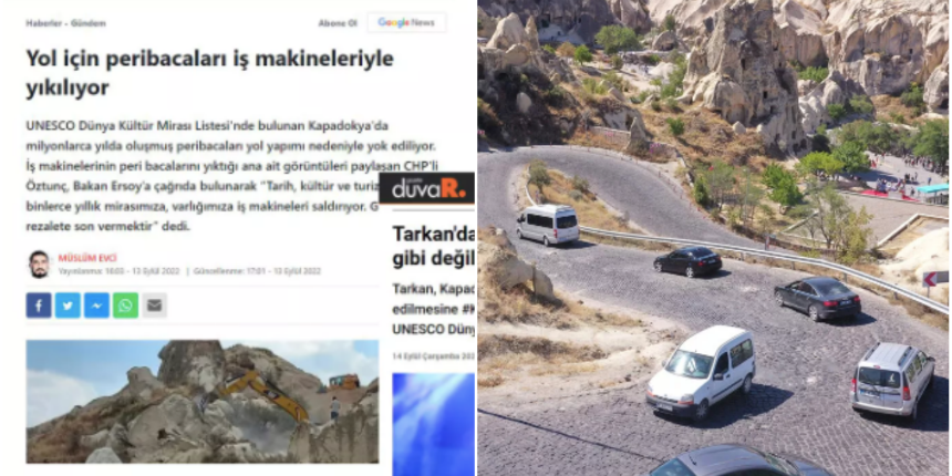 Fondaş medyanın 'Peribacaları' haberine yalanlama geldi