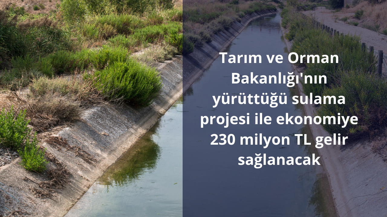 15 bin kişiye istihdam alanı açacak ve ülke ekonomisine 230 milyon TL gelir sağlayacak olan sulama projesinde sona yaklaşıldı