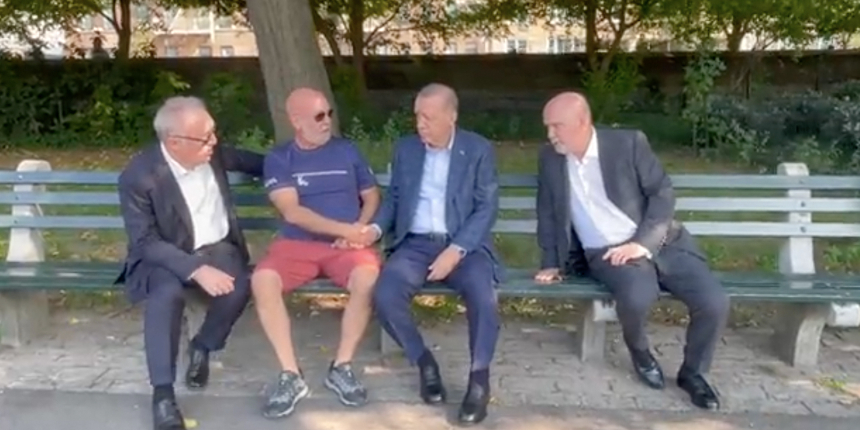 Cumhurbaşkanı Erdoğan Central Park'ta yürüyüş yaptı