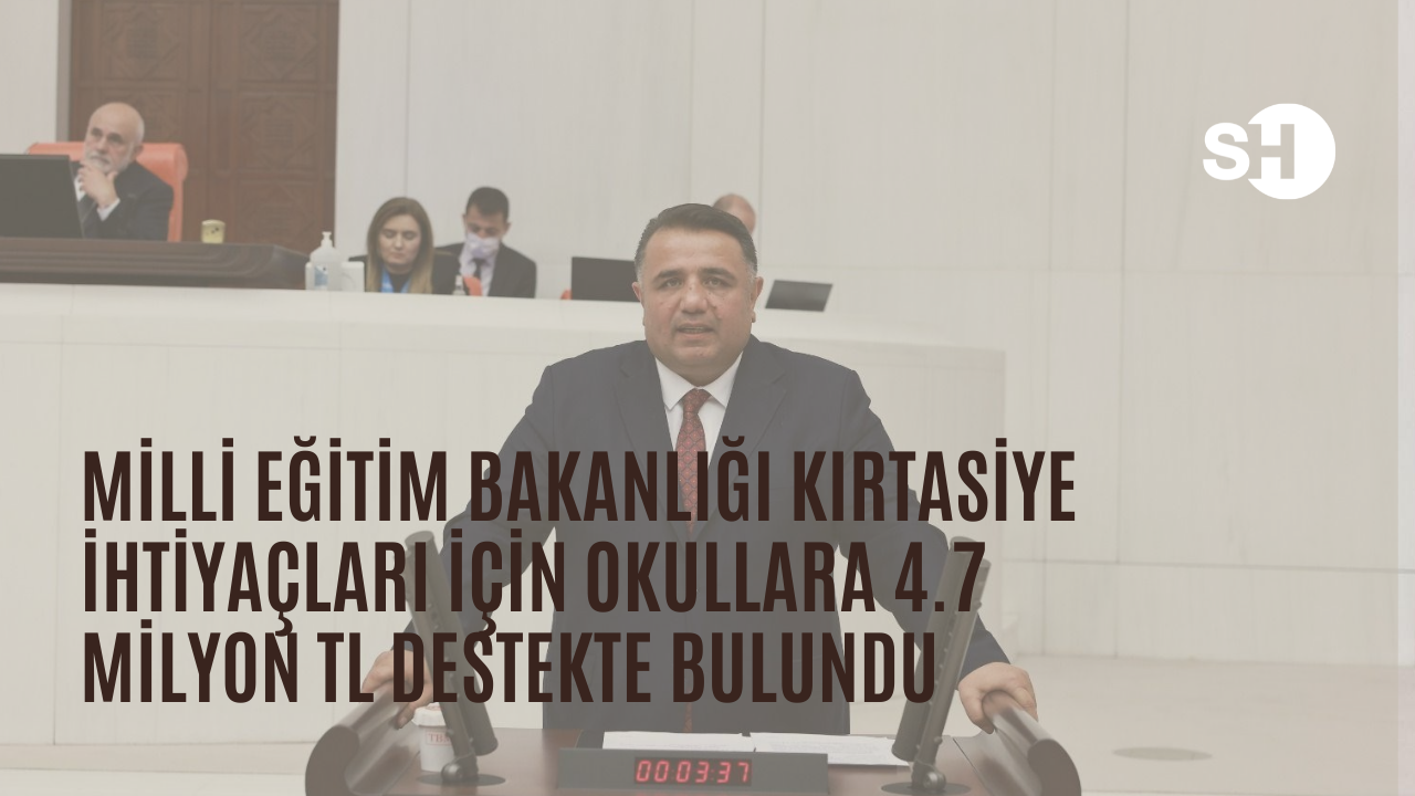 Milli Eğitim Bakanlığı öğrencilerin kırtasiye ihtiyaçları için okullara 4.7 milyon TL destekte bulundu