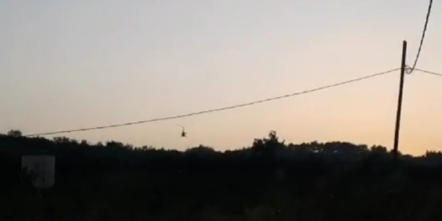 Bursa’da hava aracının düştüğü anlar kamerada!