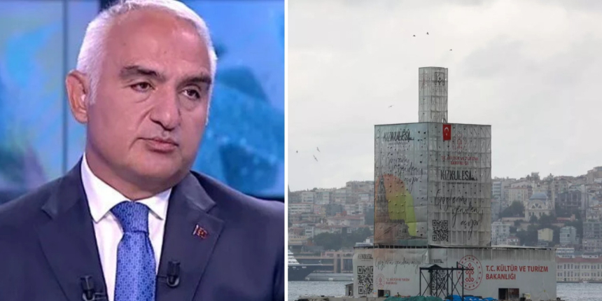"Marmara Denizi'nde bir hortum çıksa, kuleyi alıp götürürdü!" Bakan Ersoy'da Kız Kulesi açıklaması...