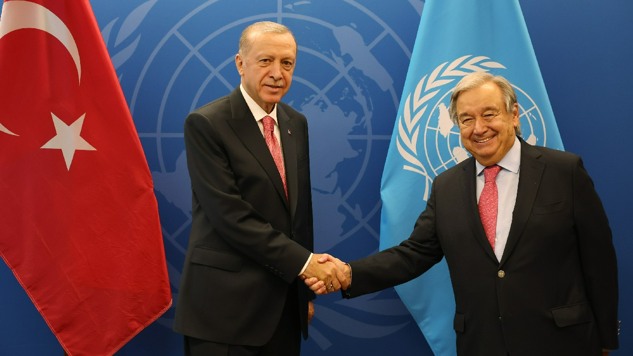 Cumhurbaşkanı Erdoğan, BM Genel Sekreteri Guterres ile görüştü
