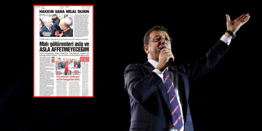 CHP medyasında bir şeyler oluyor: Sözcü Gazetesi'nden Ekrem İmamoğlu'na sansür!