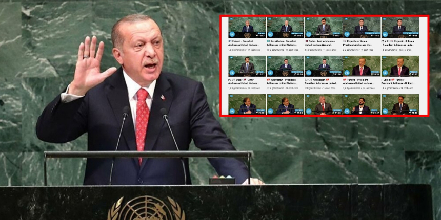 Cumhurbaşkanı Erdoğan'ın BM konuşmasına büyük ilgi! Liderlere fark attı...