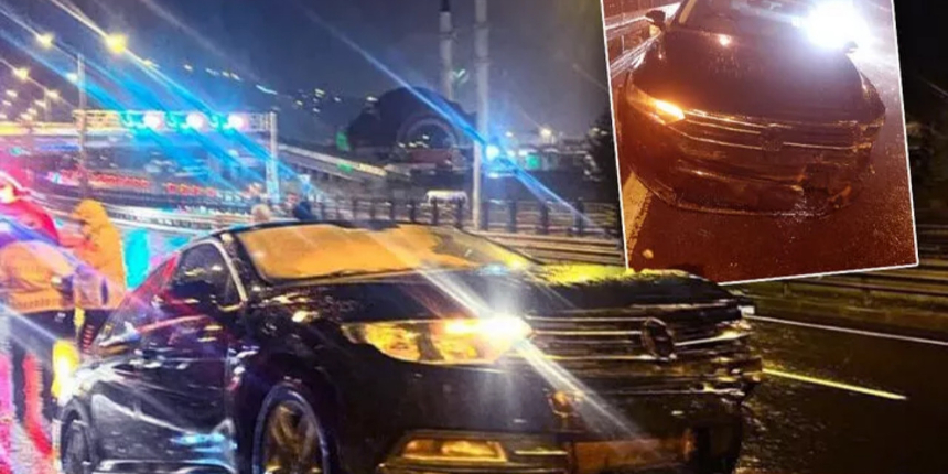 AK Parti Trabzon Milletvekili Salih Cora trafik kazası geçirdi! Aracı savrulup kaldırıma çarptı!