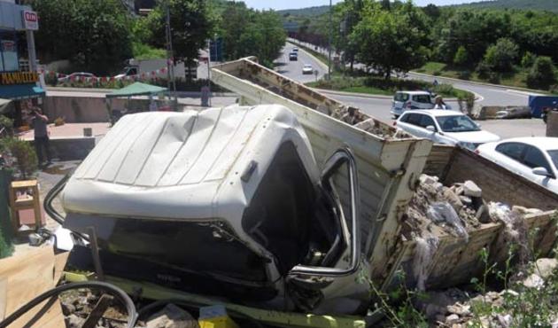 Beykoz'da feci kaza... 1 kişi yaralandı!
