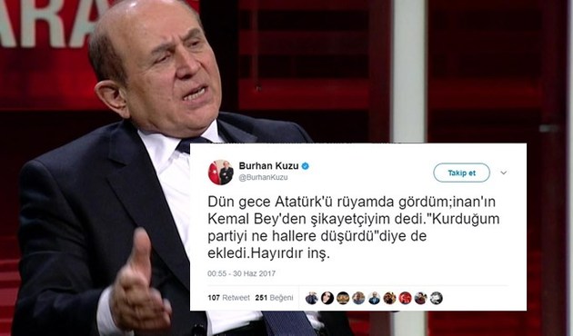 Burhan Kuzu: Atatürk'ü rüyamda gördüm...