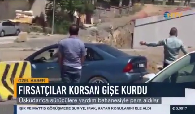 İstanbul'un göbeğinde 'Deli Dumrul' gişesi! Araç başına 1 lira alıyorlar... / VİDEO