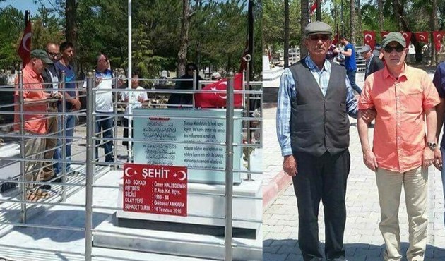 Zekai Aksakallı, Halisdemir'in kabrini ziyaret etti...