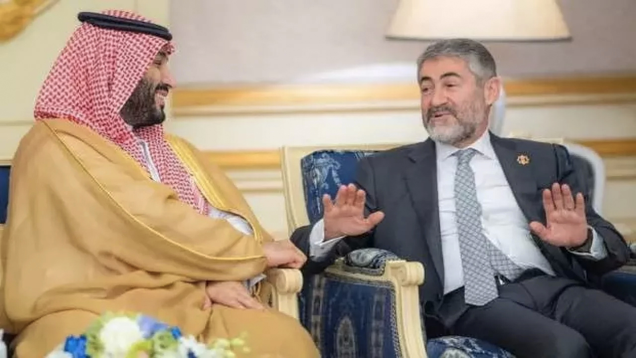 Hazine ve Maliye Bakanı Nebati, Prens Selman ile görüştü