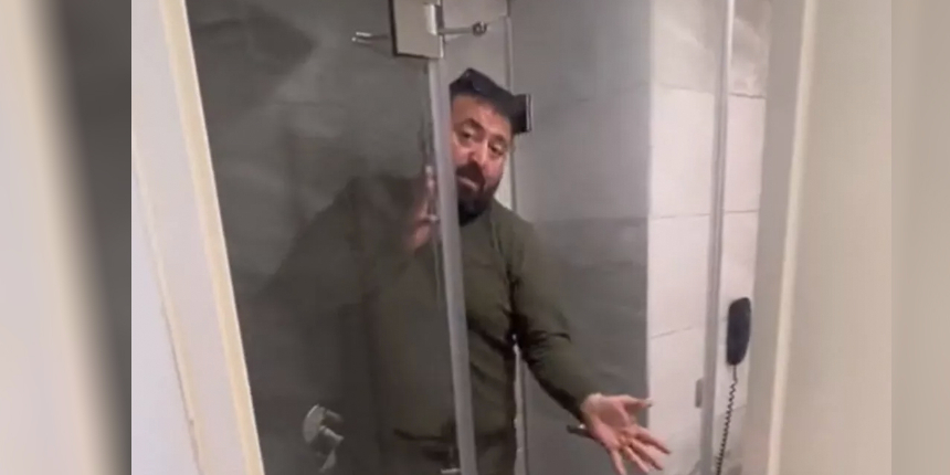 Fıkra gibi otel odası... Banyo yapmak için çok zorlu bir yoldan geçmek gerek