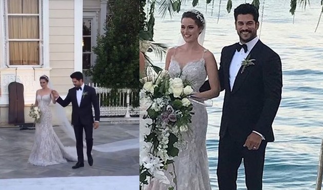 Fahriye Evcen ve Burak Özçivit  dünya evine girdi! / Video