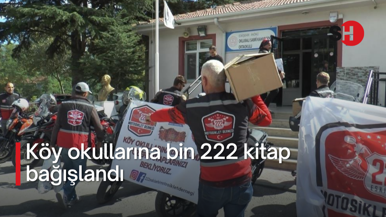 Köy okullarına bin 222 kitap bağışlandı