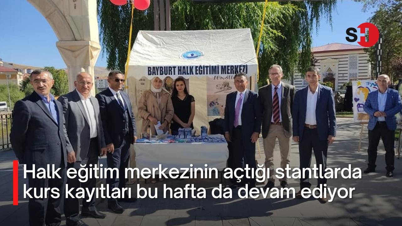 Halk eğitim merkezinin açtığı stantlarda kurs kayıtları bu hafta da devam ediyor