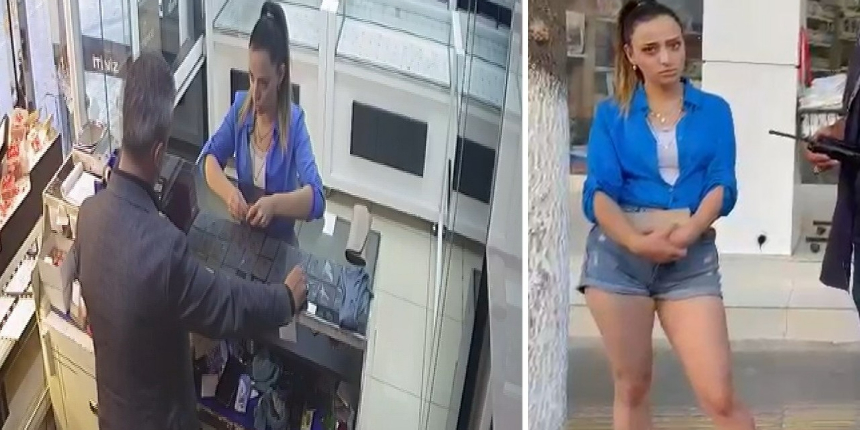 Kuyumcuya sahte altın verdi, polisten kaçamadı! O anlar kamerada...