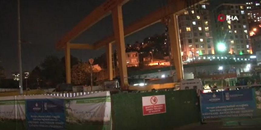 Eyüpsultan’daki İSKİ şantiyesinde vagonlar raydan çıktı: 1 işçi yaralandı
