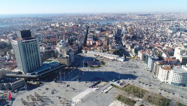 Taksim Camii’nin inşaatındaki son durum havadan görüntülendi!