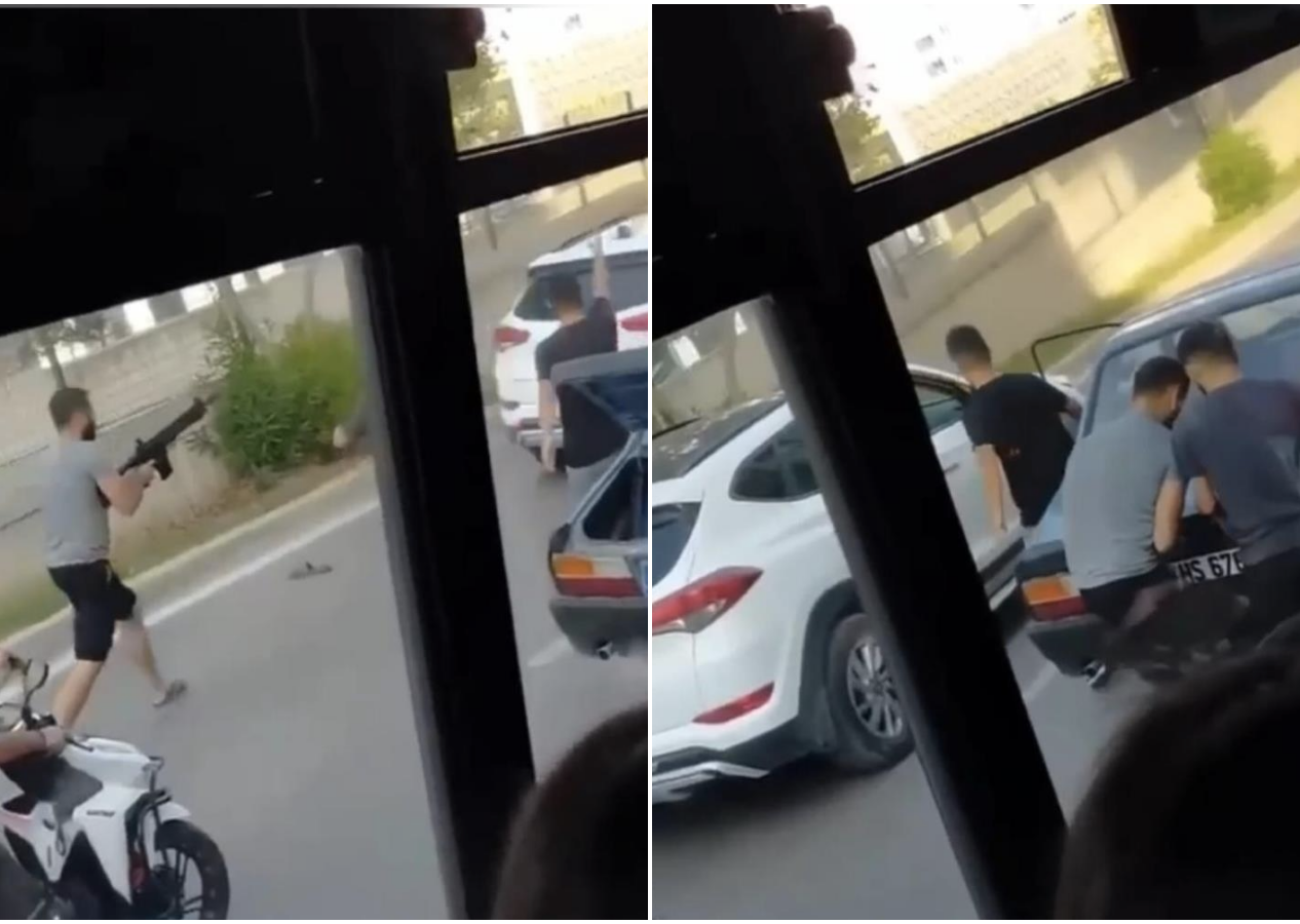 Tartıştığı sürücüye pompalı tüfekle ateş açtı