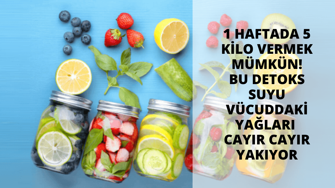 1 haftada 5 kilo vermek mümkün! Bu detoks suyu vücuddaki yağları cayır cayır yakıyor