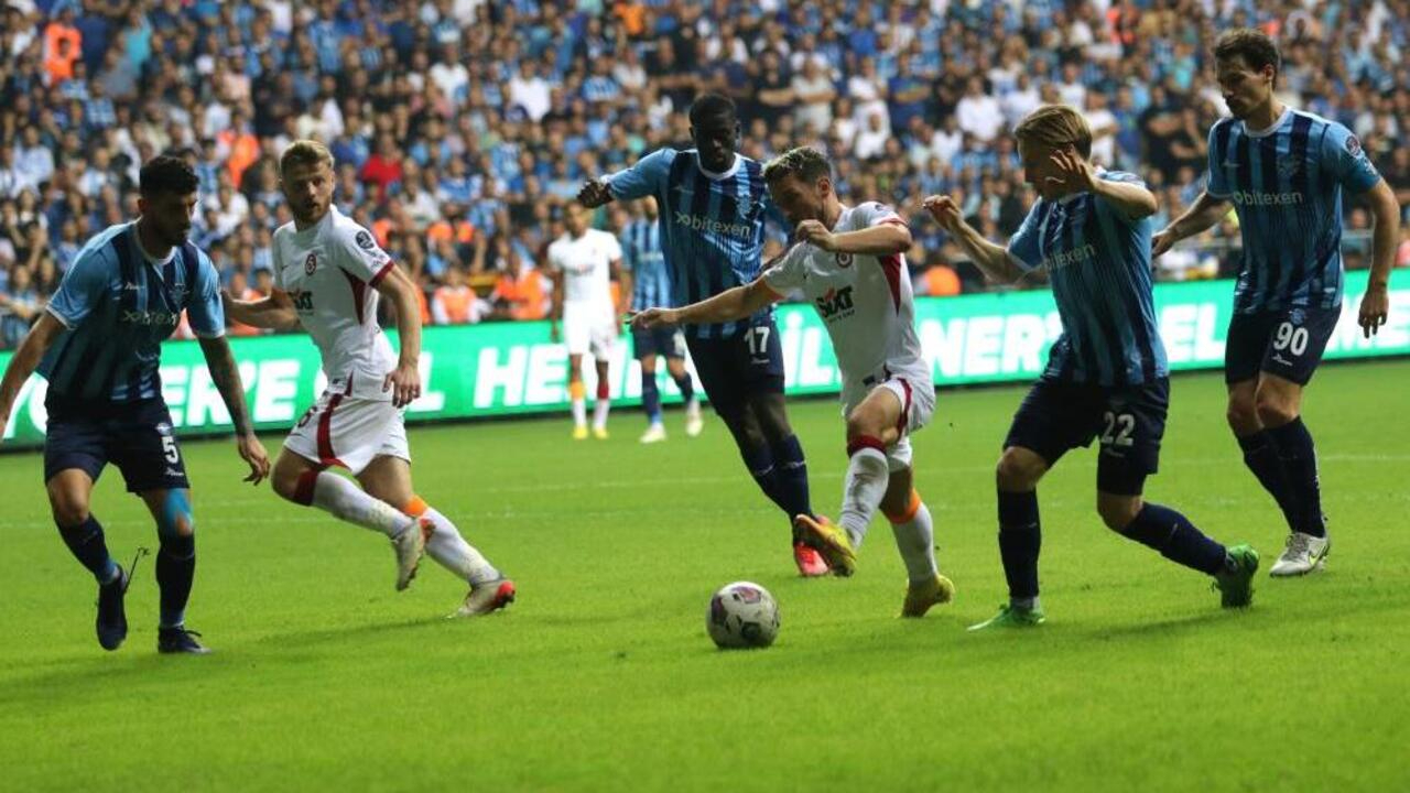 Adana Demirspor - Galatasaray maçında bir ilk yaşandı! Kaçan goller ise saç baş yoldurttu