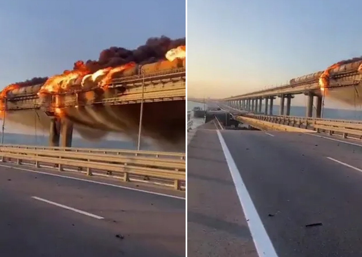 Putin'in gözbebeği Kerç Köprüsü havaya uçuruldu! Ukrayna'dan ilk açıklama geldi: Bu daha başlangıç!