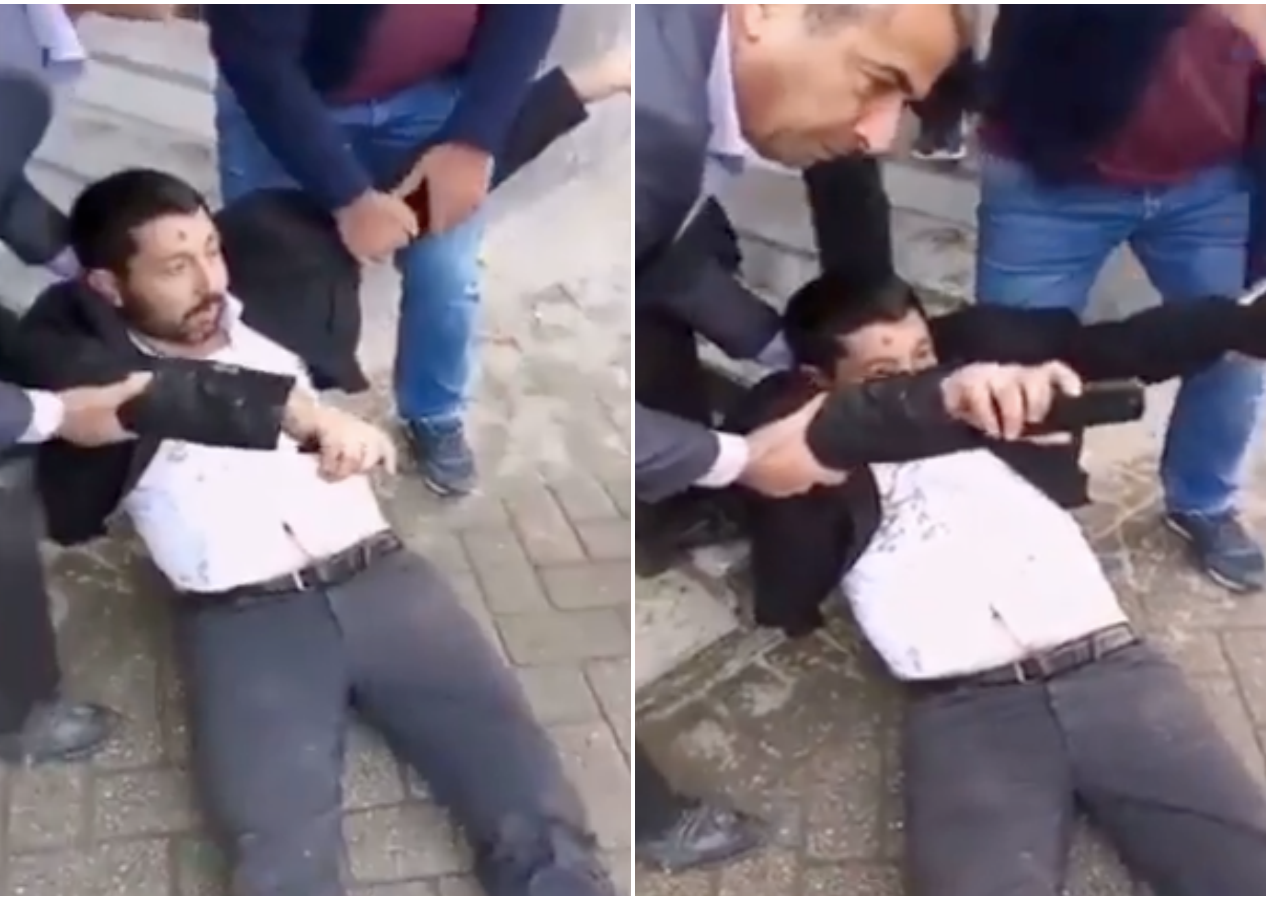 Hakkari Yüksekova'da HDP gerginliği! PKK gösterisine polis müdahalesi!