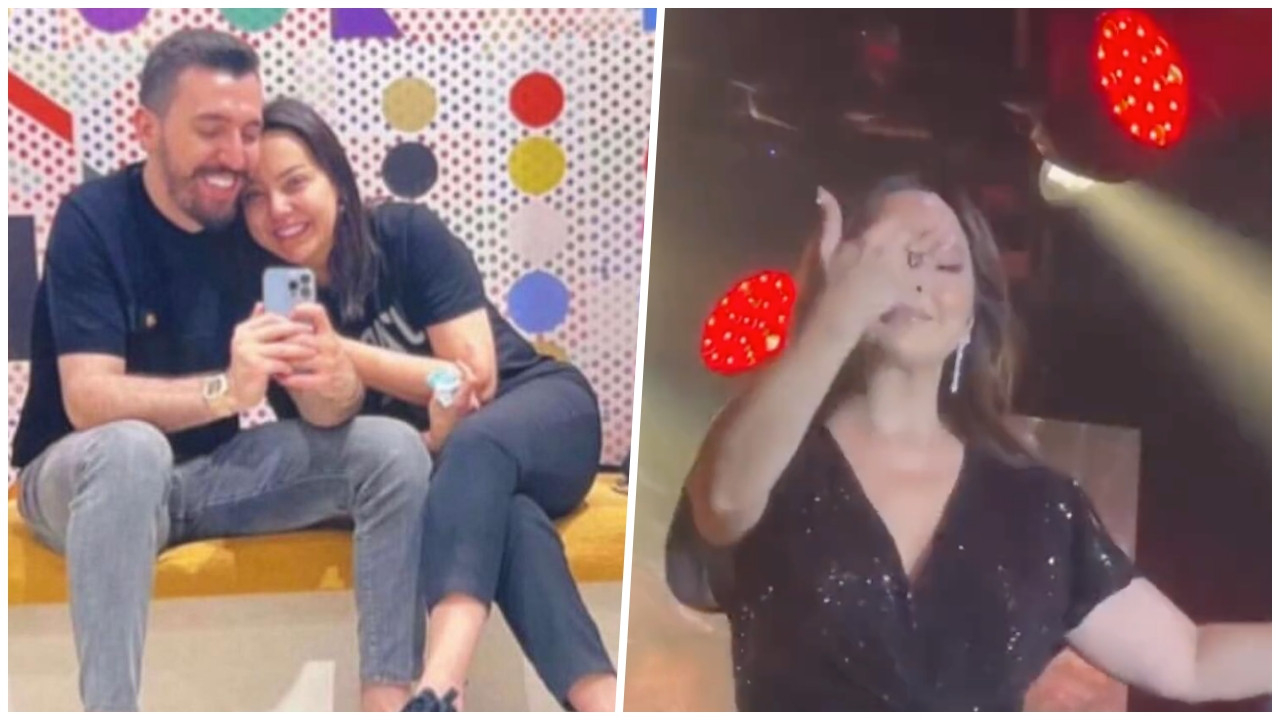 Ebru Gündeş'ten yüzük şov! 33 milyon TL'lik devasa tektaşını dans ederek gösterdi