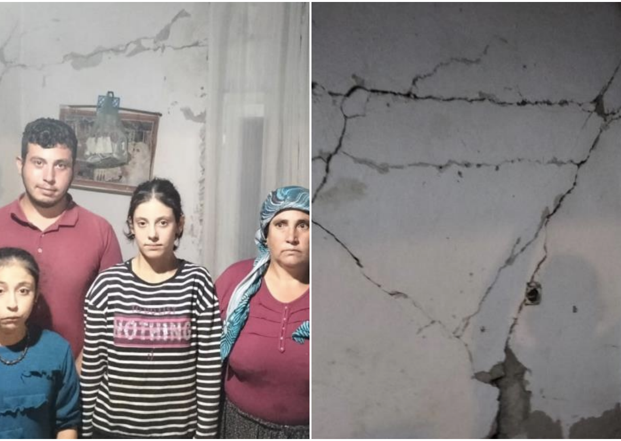 Osmaniye depreminde evleri ağır hasar aldı: O aile büyük korku yaşadı