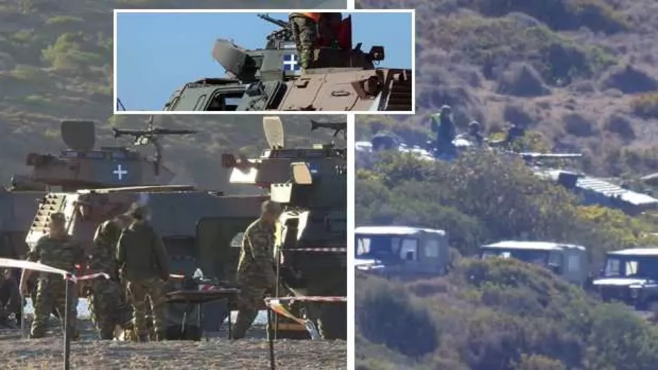 Yunan tahriki devam ediyor: ABD'nin hibe ettiği M1117 tipi zırhlı araçlar Sakız Adası'nda!
