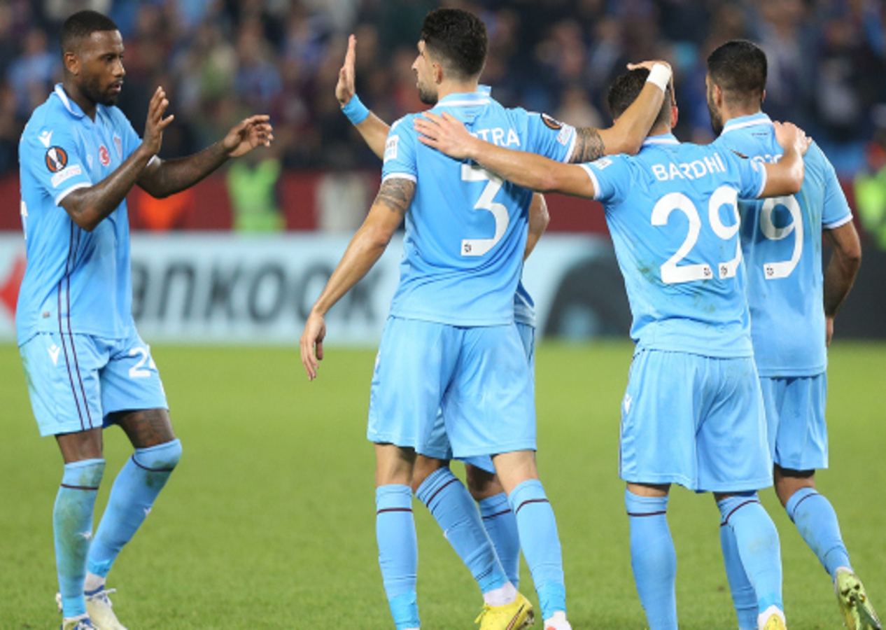 Trabzonspor Avrupa Ligi'nde Monaco'ya gol oldu yağdı!