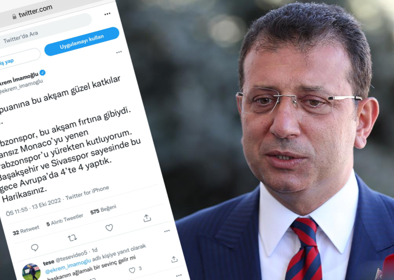Fenerbahçe taraftarından İmamoğlu’na tepki