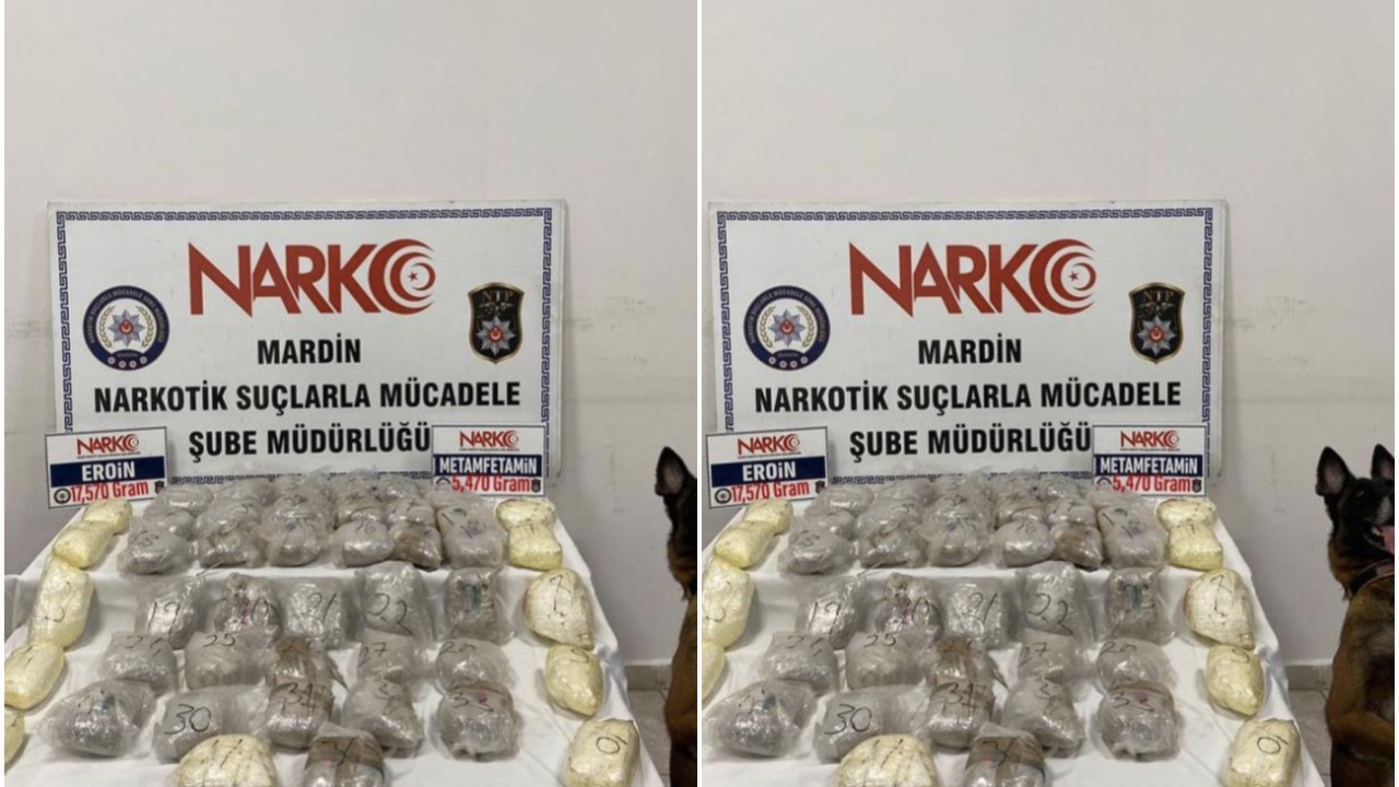 Mardin’de durdurulan araçtan 23 kilogram uyuşturucu çıktı