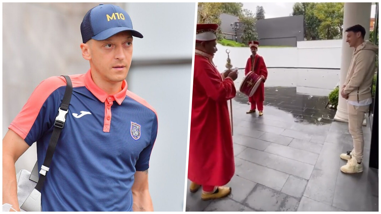 Mesut Özil’e mehter takımı eşliğinde doğum günü kutlaması