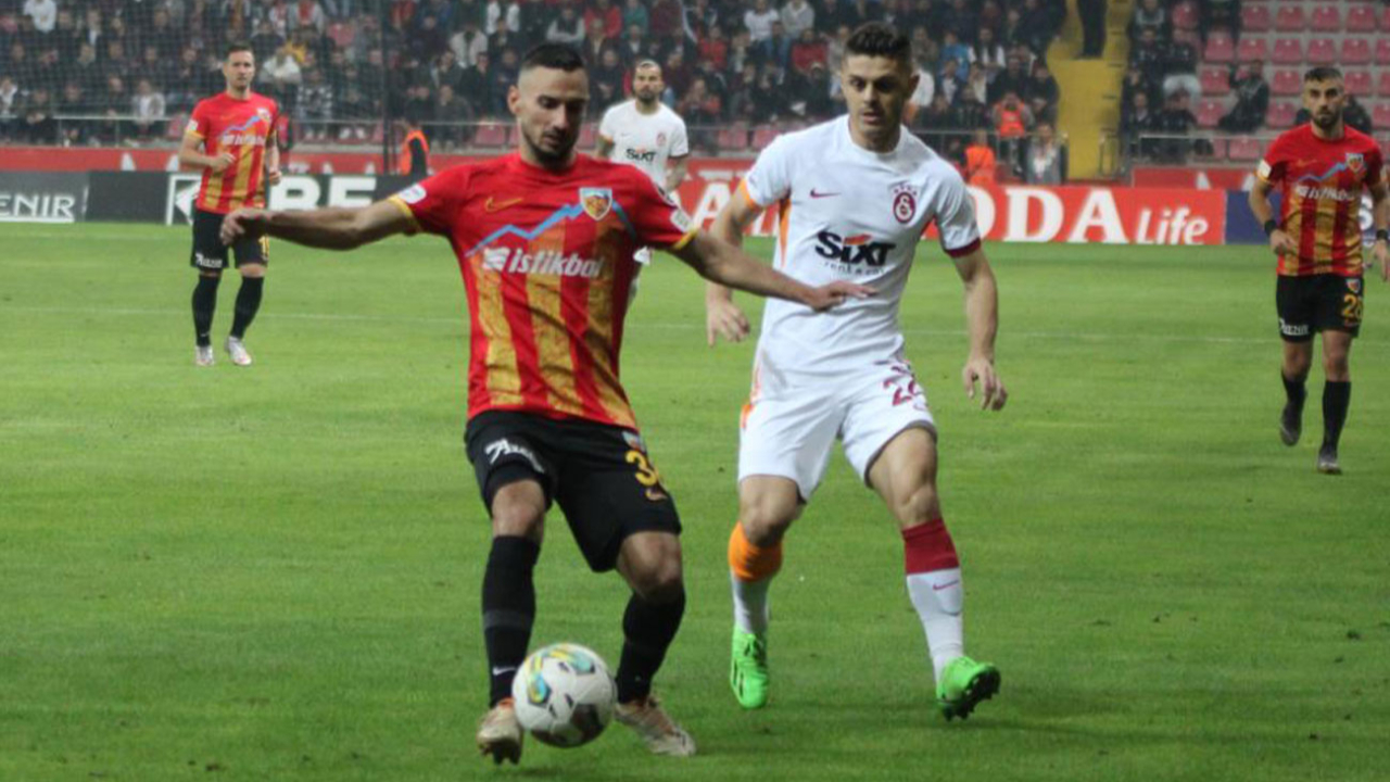 Kayserispor 3 maçtır Galatasaray'a yenilmiyor