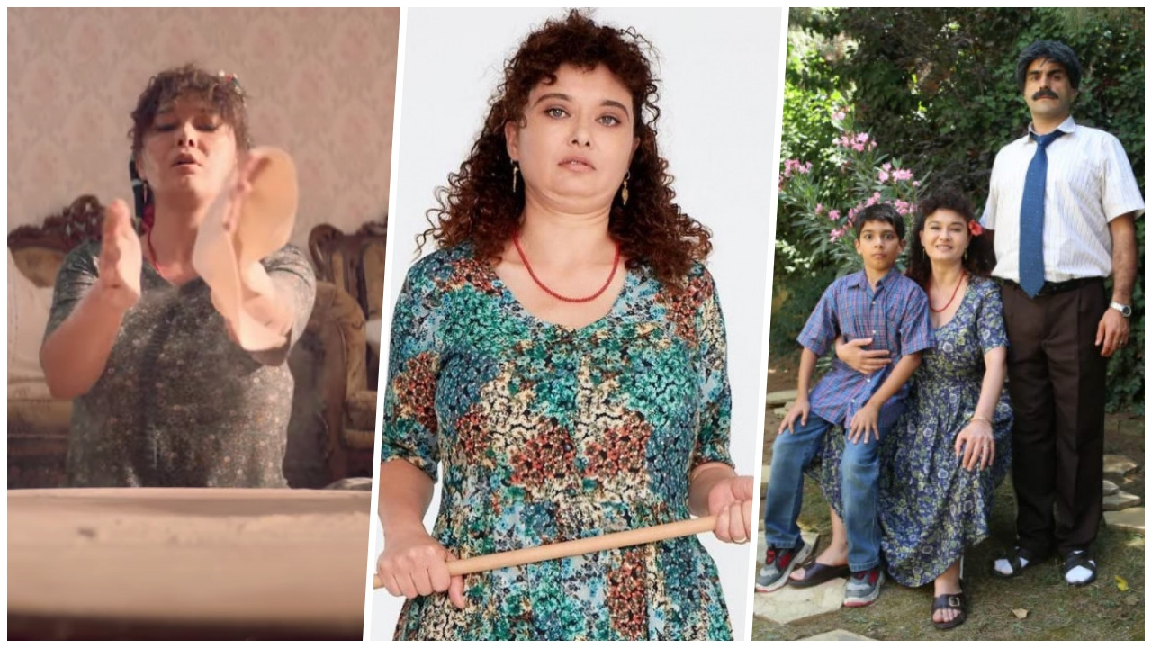 Nurgül Yeşilçay 'Mahalleden Arkadaşlar' filmindeki rolü için bambaşka birine dönüştü