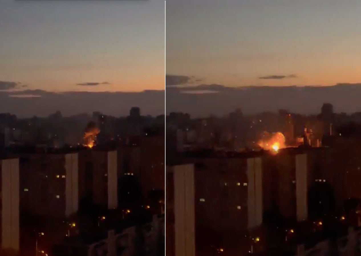 Ukrayna'nın başkenti Kiev'de peş peşe büyük patlamalar! "Acil hizmetler yolda"